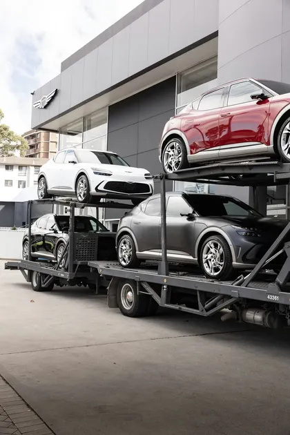Autotransport auf deutscher Autobahn